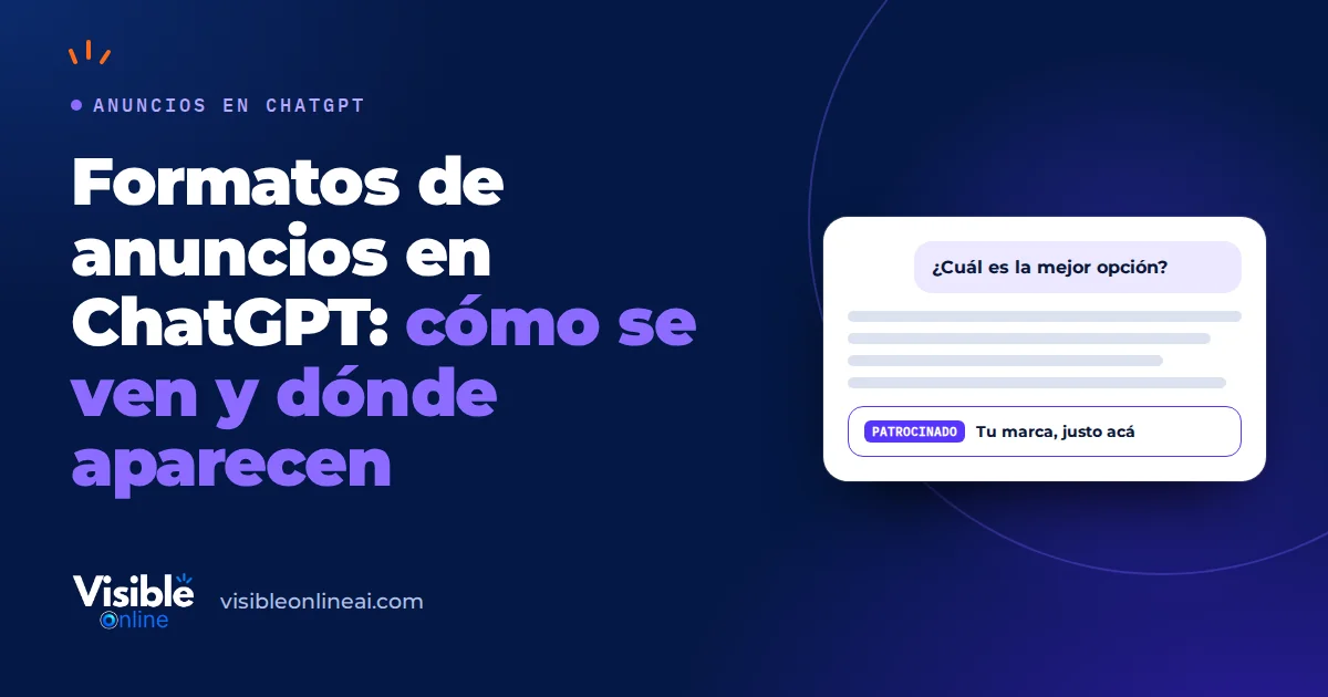 Formatos de anuncios en ChatGPT: cómo se ven y dónde aparecen